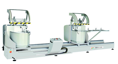 铝型材二工位重型双头切割锯_天利机器