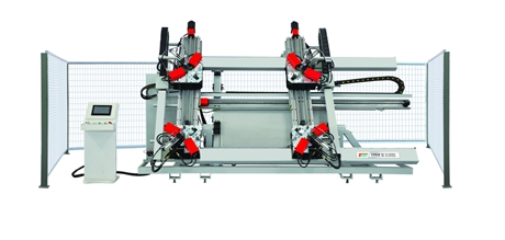 铝门窗数控四角组角机_天利机器_铝门窗加工设备